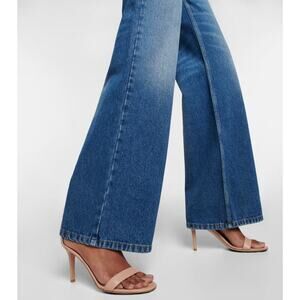 Gianvito Rossi Ankle Strap Heels Sandals Beige Leather Portofino 85 Size 38.5